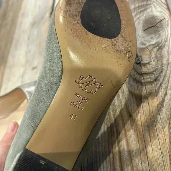 Anthropologie Lenora Rita Suede Heels Size 41 or US 10.5 - Picture 5 of 6